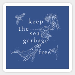 Keep The Sea Garbage Free Sticker